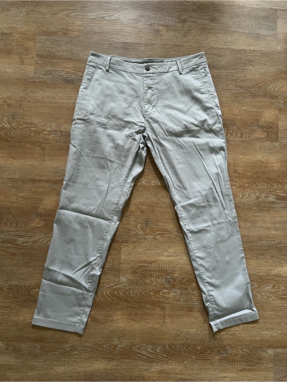 Bird Dogs Stretch Chino Pants | Light Gray | 34x30 | Built-In Liner